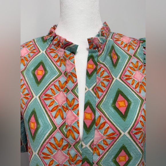 GeeGee Size L Geometric Patterned Dress - Picture 3 of 16